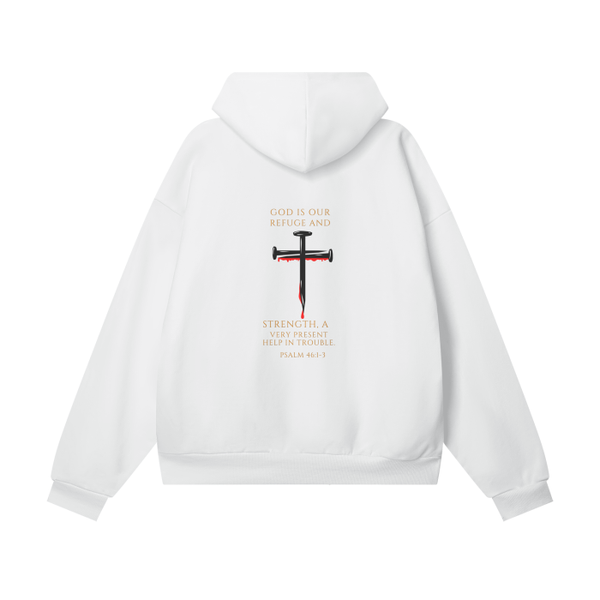 Psalms 46:1-3 Ultra Premium Heavyweight Fleece Hoodie
