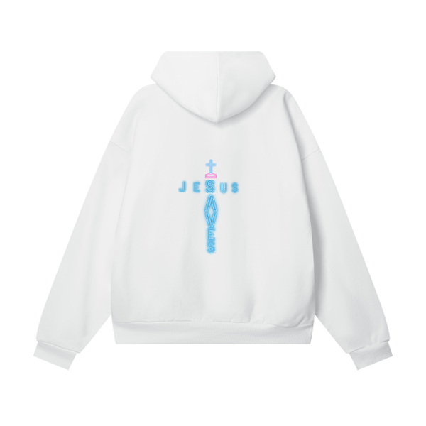 Jesus Saves Cross Ultra Premium Heavyweight Fleece Hoodie