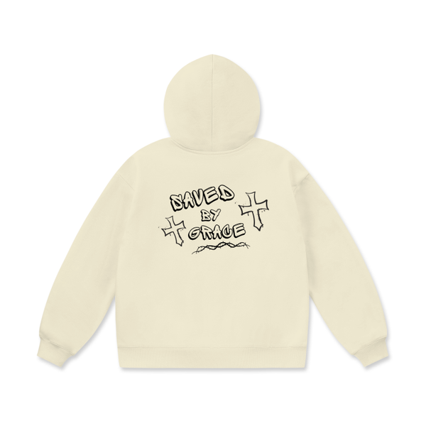 Saved By Grace Ultra Premium Heavyweight Fleece Hoodie