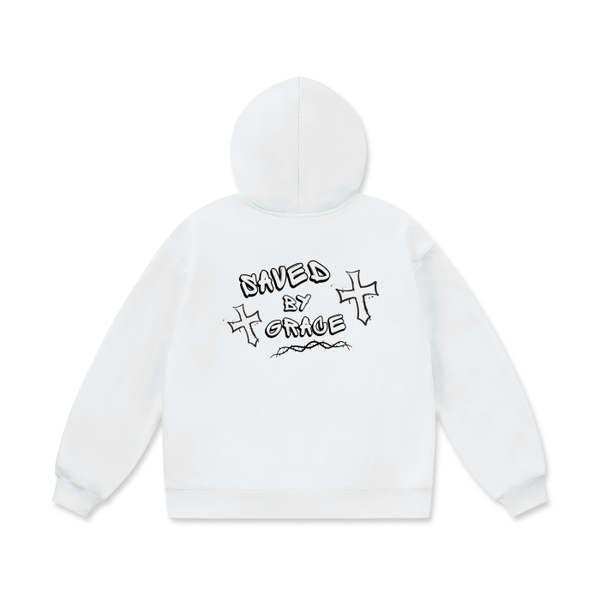 Saved By Grace Ultra Premium Heavyweight Fleece Hoodie